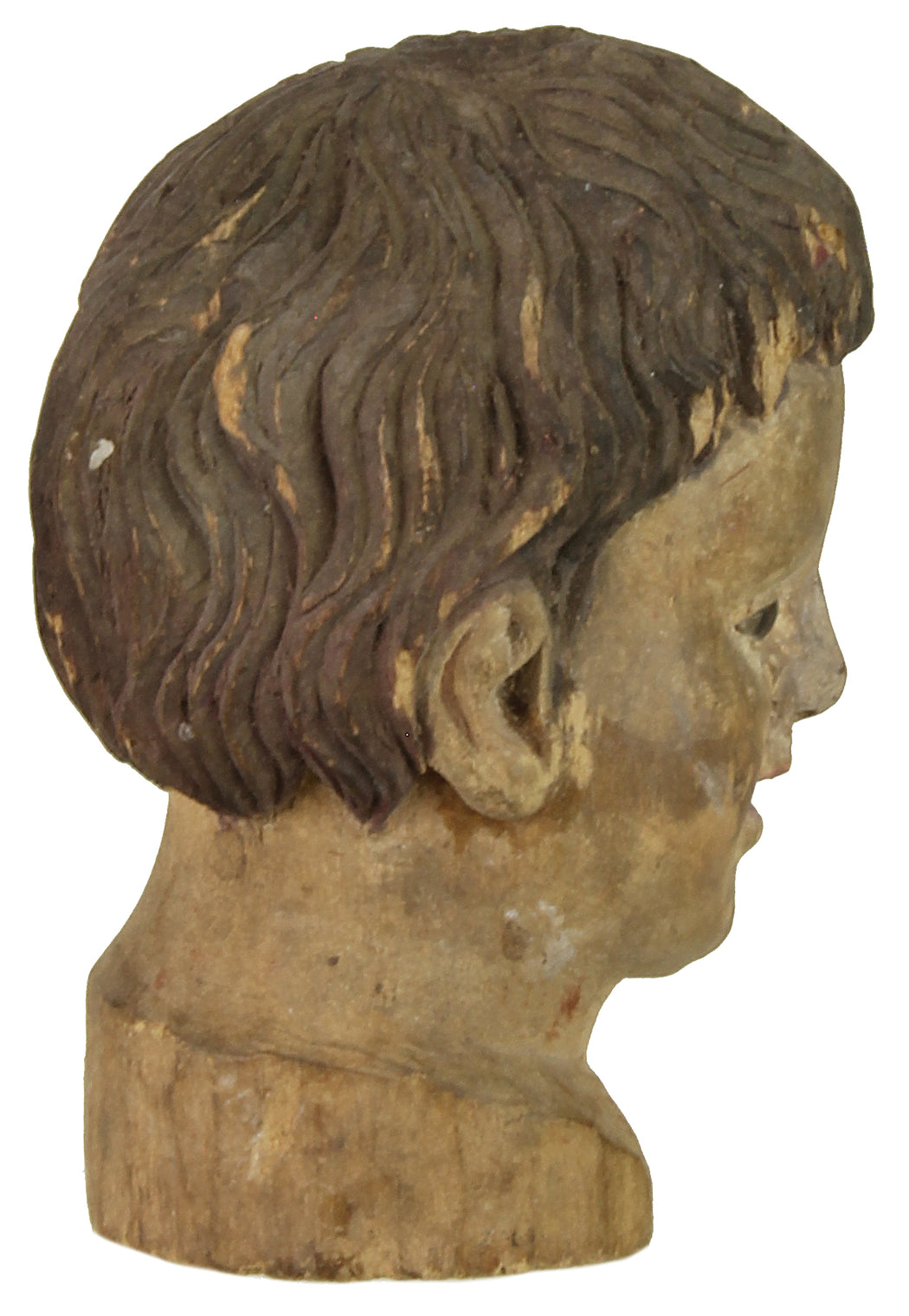 Antique Vietnamese Saint Figure Head - Niger Bend