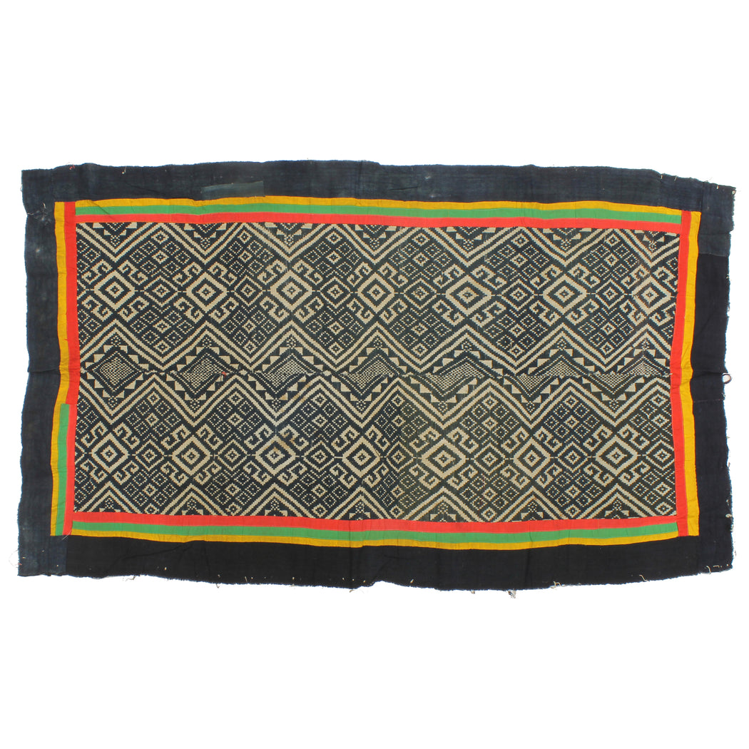 Vintage Muong Textile Blanket from Vietnam | 50" x 29" - Niger Bend