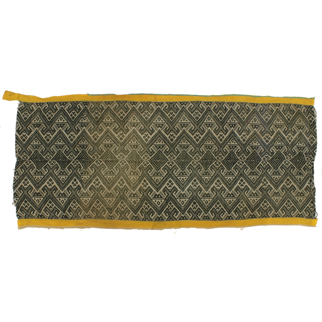 Vintage Muong Textile Blanket from Vietnam | 65" x 29" - Niger Bend