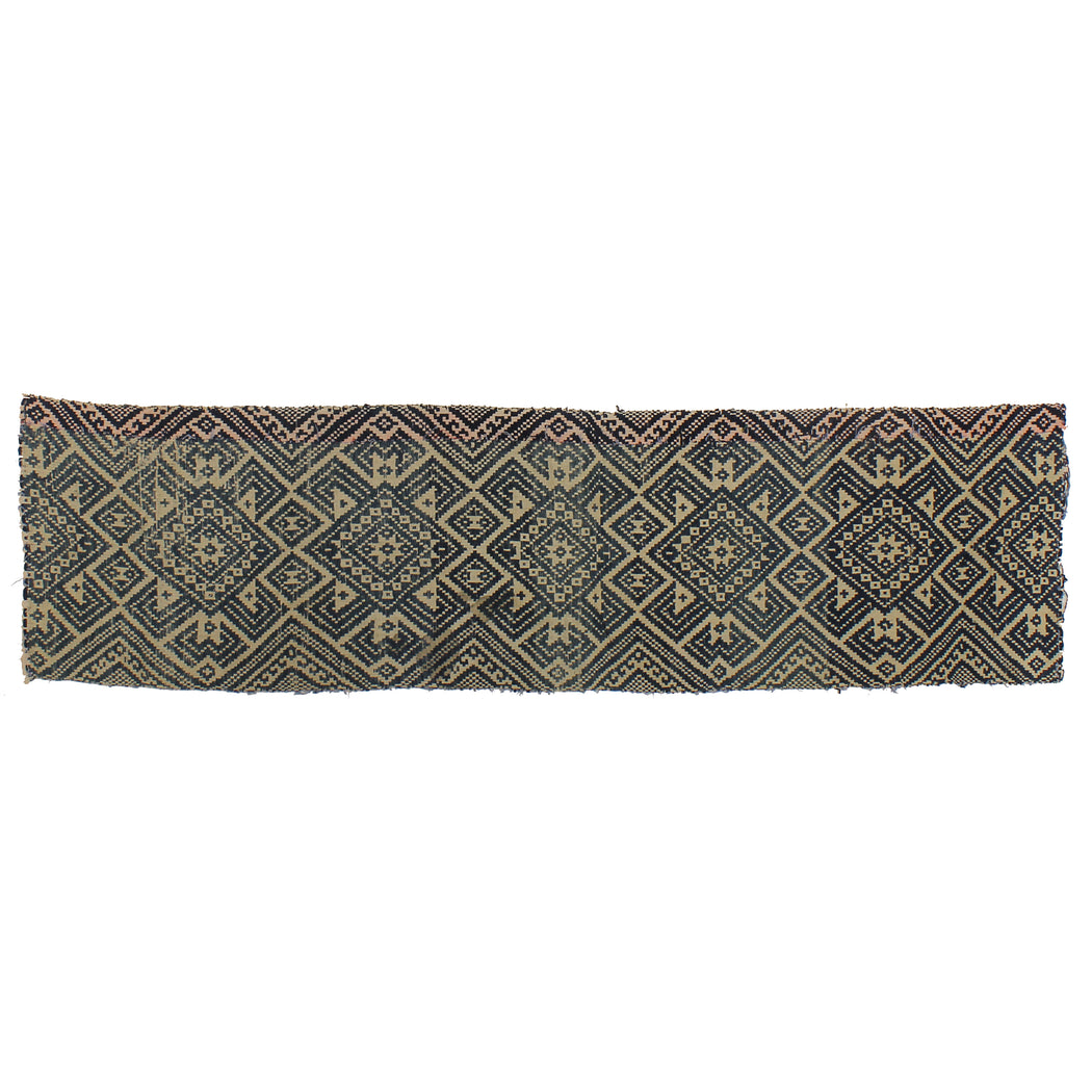 Vintage Muong Textile Blanket from Vietnam | 50" x 13" - Niger Bend