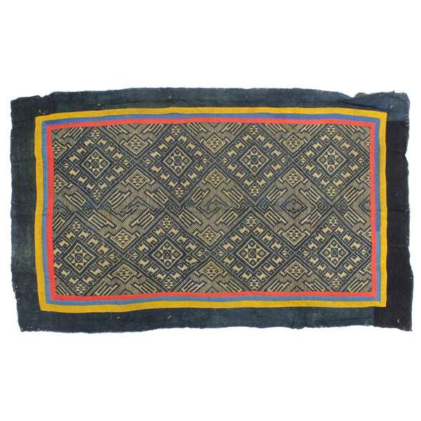 Vintage Muong Textile Blanket from Vietnam | 58" x 34" - Niger Bend