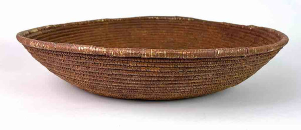 Vintage Tutsi Shallow Market Basket - Burundi