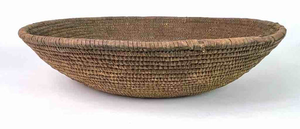 Vintage Tutsi Shallow Market Basket - Burundi