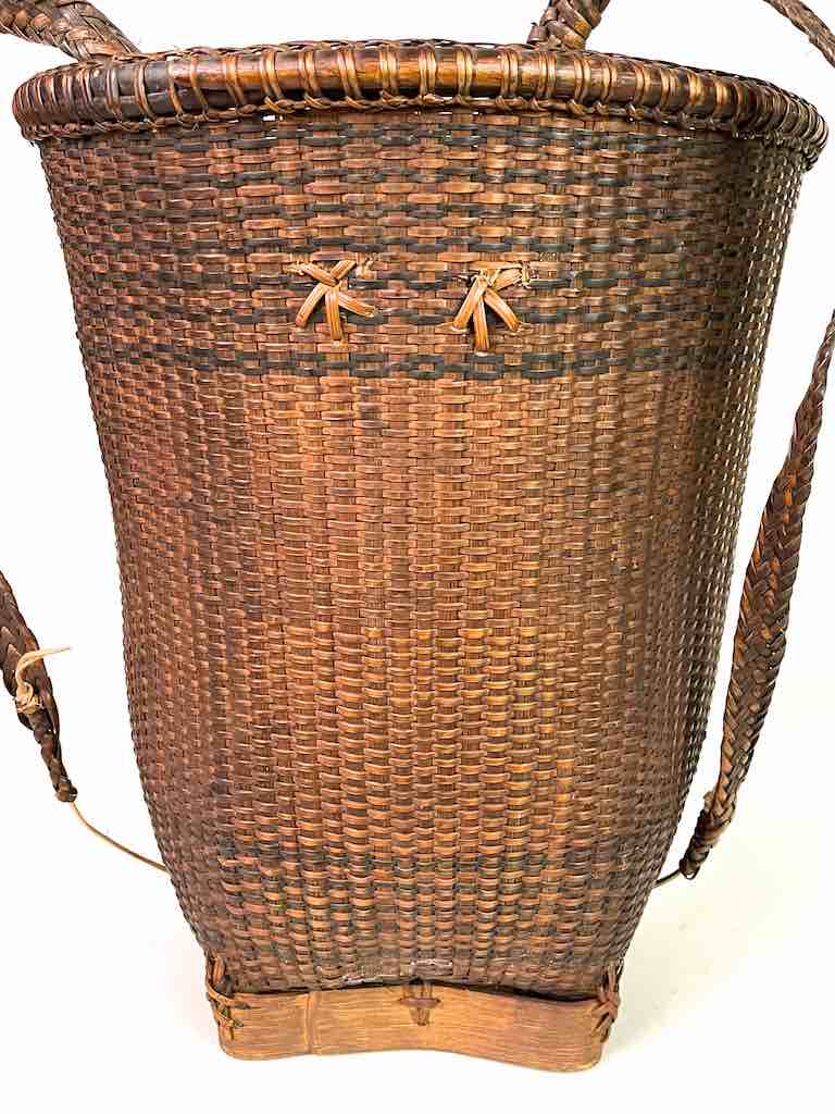 Antique Country  Fishing basket, Vintage baskets, Old baskets