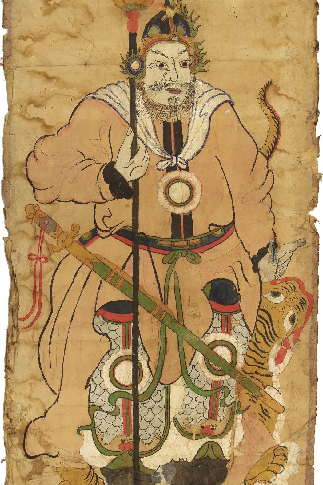 Yao (Mein) Antique Shaman Ceremonial Painting | 48" - Niger Bend
