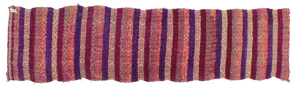 Vintage Tay Silk Internal Panels from Vietnam | 59" x 15" - Niger Bend