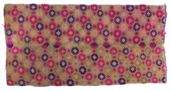 Vintage Tay Silk Internal Panels from Vietnam | 58" x 28" - Niger Bend