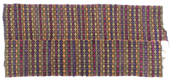 Vintage Tay Silk Internal Panels from Vietnam | 57" x 25" - Niger Bend