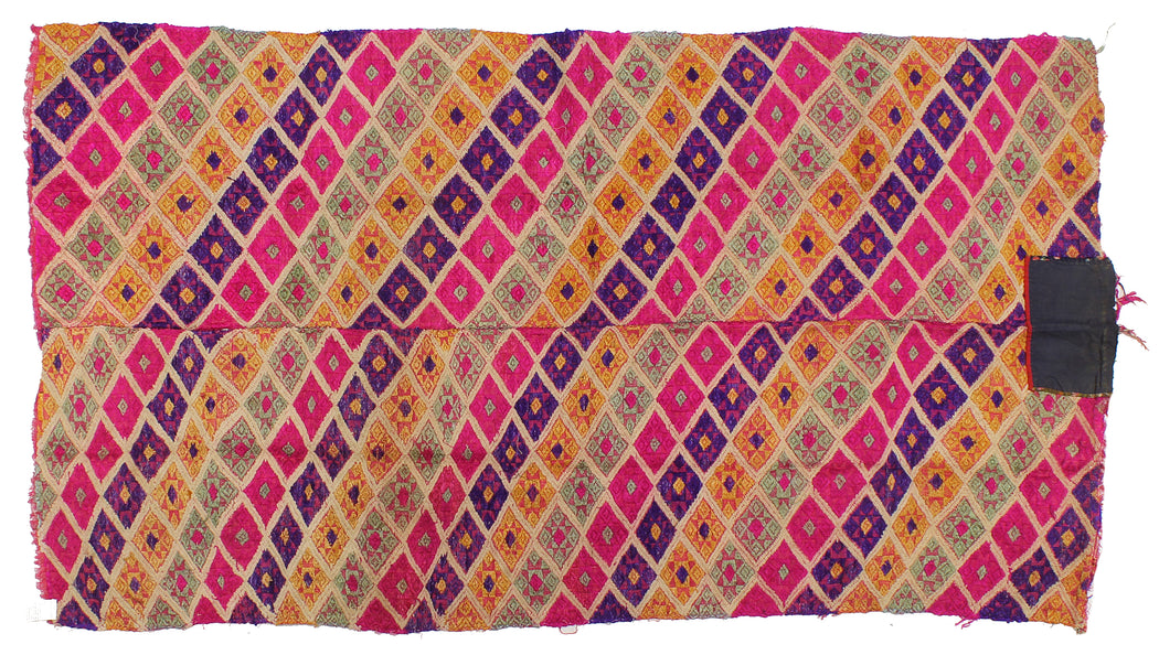 Vintage Tay Silk Internal Panels from Vietnam | 53" x 29" - Niger Bend