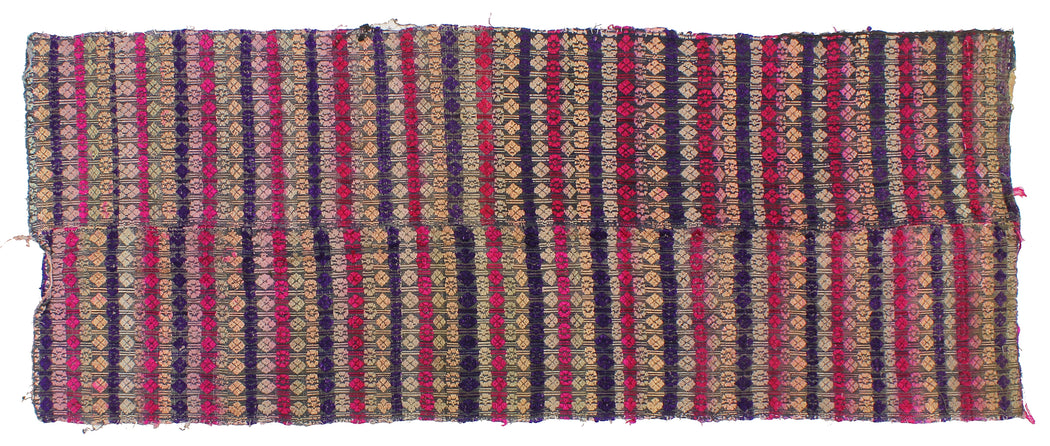 Vintage Tay Silk Internal Panels from Vietnam | 57" x 22" - Niger Bend
