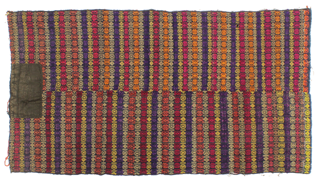 Vintage Tay Silk Internal Panels from Vietnam | 49" x 26" - Niger Bend