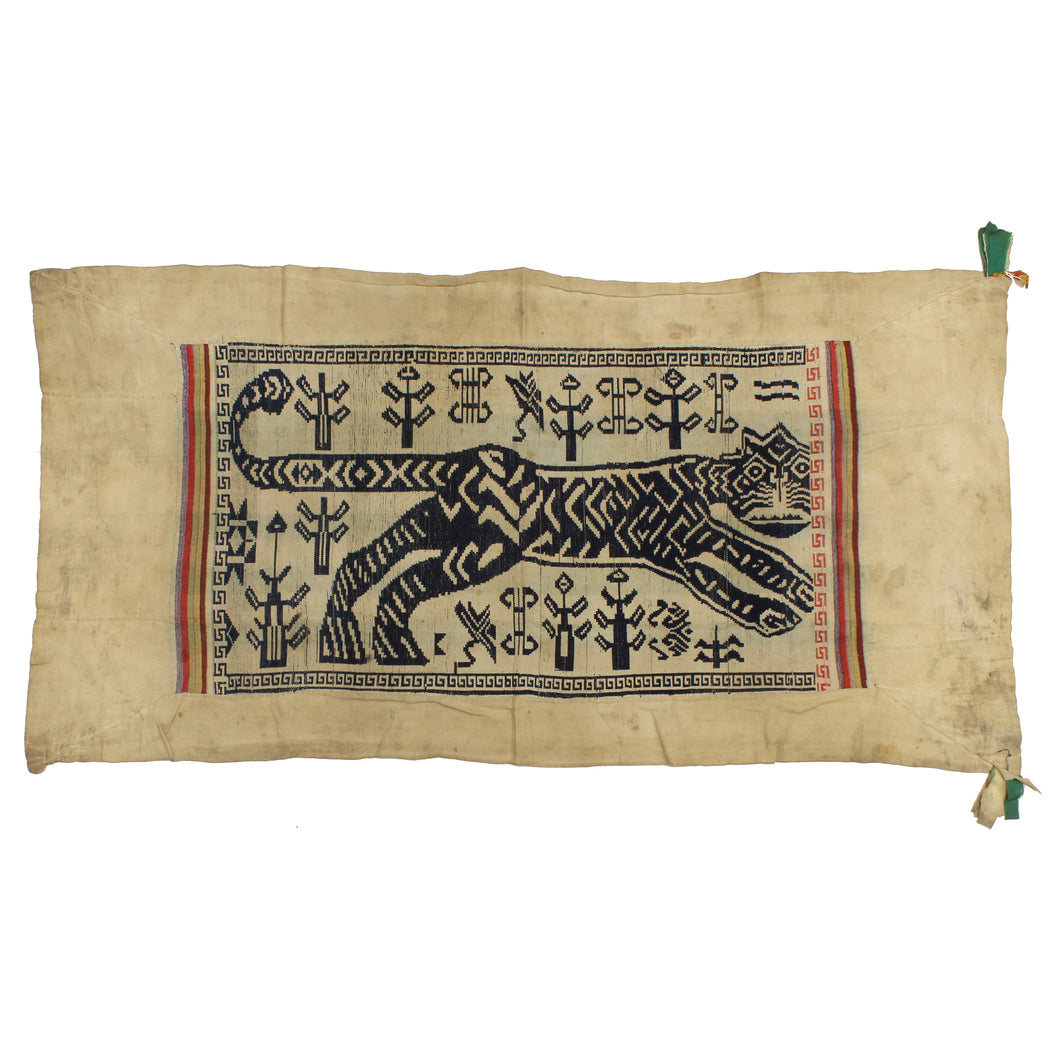 Vintage Tay Silk Quilt from Vietnam | 63" x 31" - Niger Bend