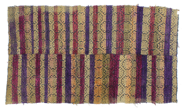 Vintage Tay Silk Quilt from Vietnam | 51" x 29" - Niger Bend