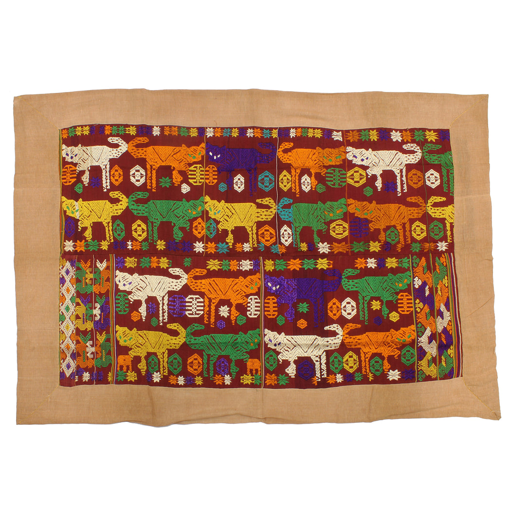 Vintage Tay Silk Quilt from Vietnam | 64" x 43" - Niger Bend