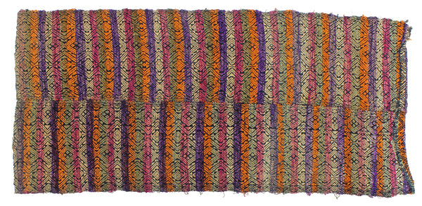 Vintage Tay Silk Quilt from Vietnam | 54" x 25" - Niger Bend