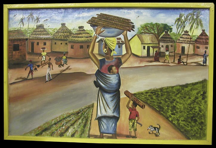 African village design commercial art