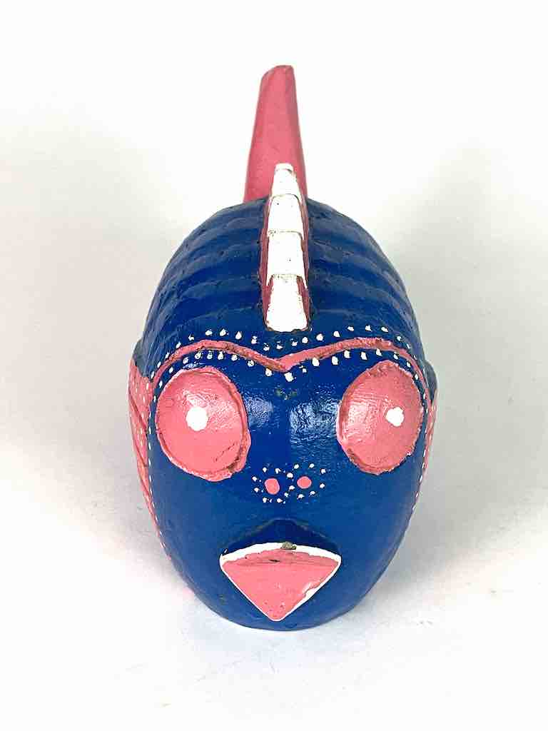 Bozo Blue Fish Puppet Sculpture | 9.5"