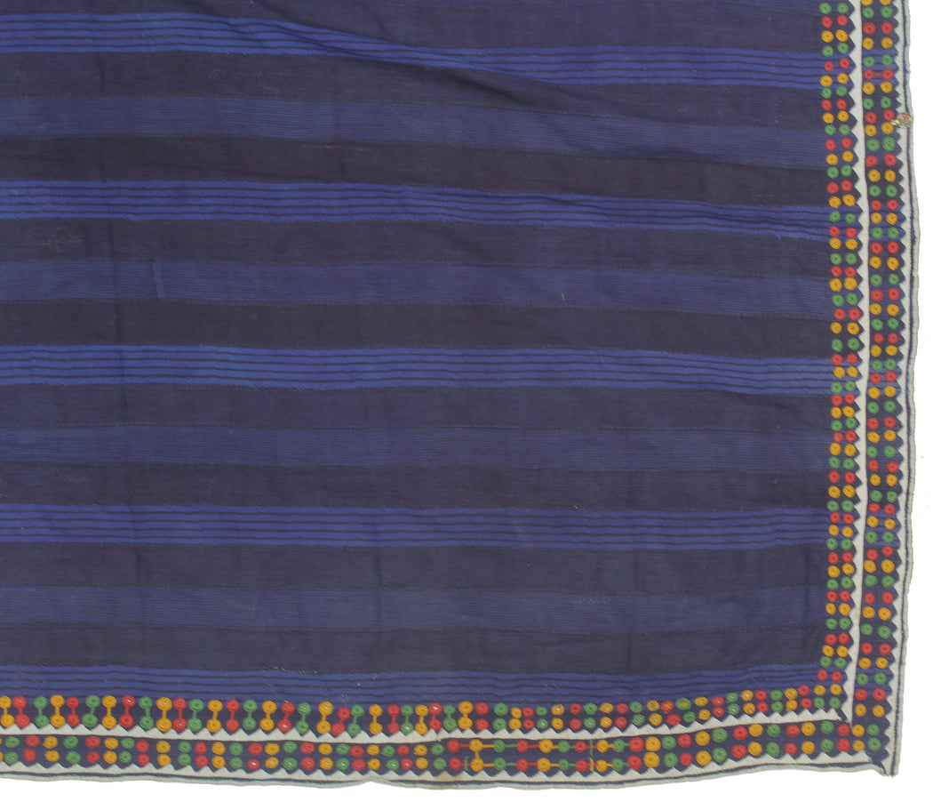 Vintage Wodaabe Textile of Nigeria | 68" x 37" - Niger Bend