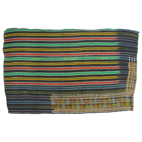 Vintage Wodaabe Textile of Nigeria | 57" x 35" - Niger Bend