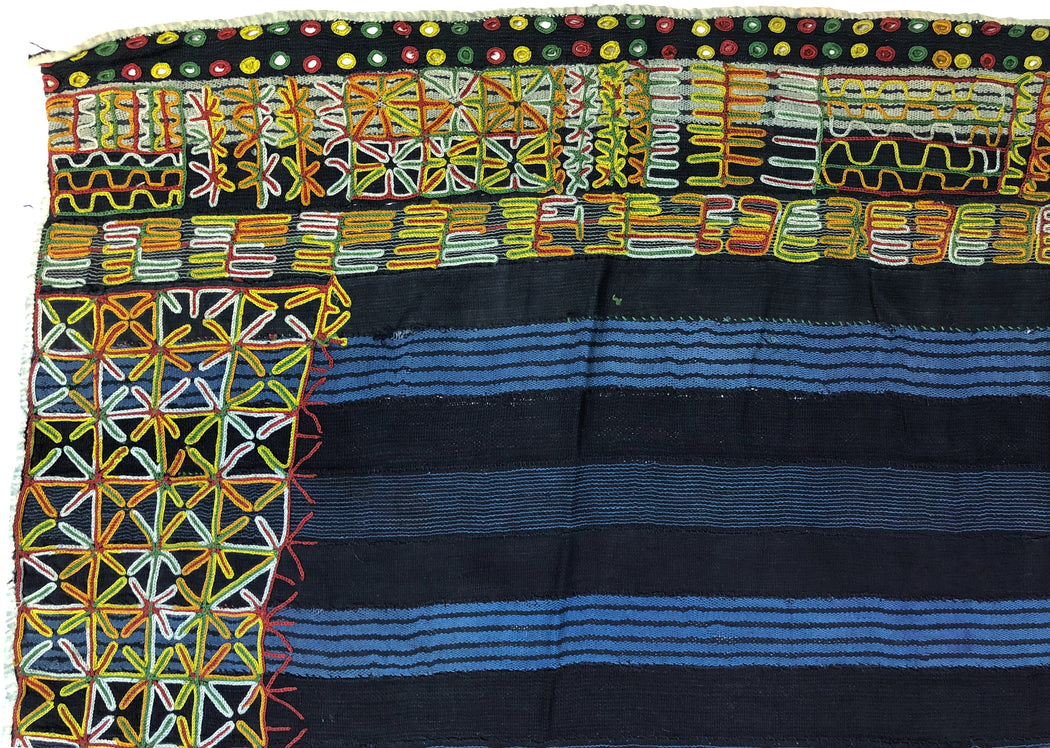 Vintage Wodaabe Textile of Nigeria - 73" x 40" - Niger Bend