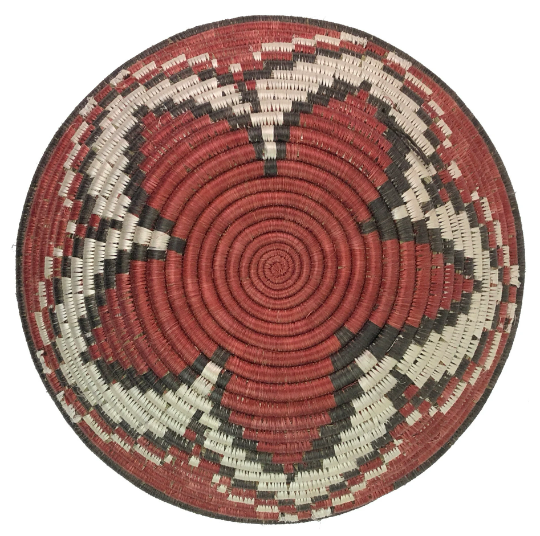 Table Basket | Coil Basket | Wall Basket | Wall Art | Fruit Bowl | Decor Basket | Patterned Handwoven African Sisal Basket | X-Large