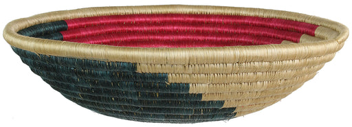 Table Basket | Coil Basket | Wall Basket | Wall Art | Fruit Bowl | Decor Basket | Patterned Handwoven African Sisal Basket | Large ~12.5"