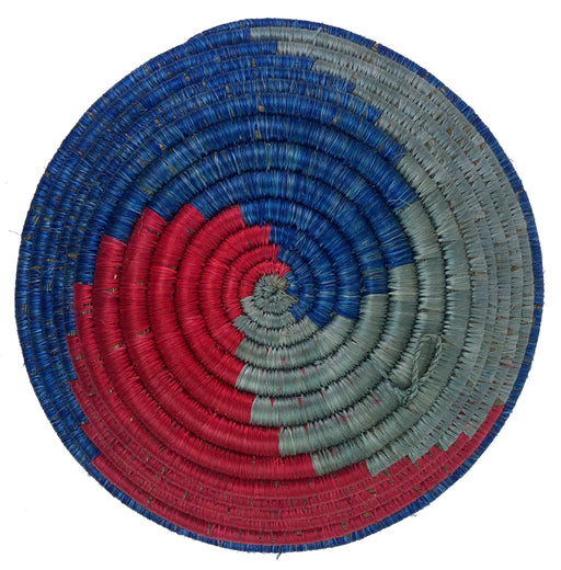 Table Basket | Coil Basket | Wall Basket | Wall Art | Fruit Bowl | Decor Basket | Patterned Handwoven African Sisal Basket | Small ~7.5"