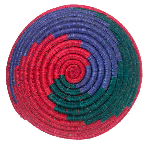 Table Basket | Coil Basket | Wall Basket | Wall Art | Fruit Bowl | Decor Basket | Patterned Handwoven African Sisal Basket | Small ~7.5"