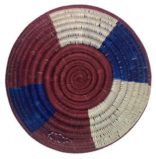 Table Basket | Coil Basket | Wall Basket | Wall Art | Fruit Bowl | Decor Basket | Patterned Handwoven African Sisal Basket | Small ~7.5"