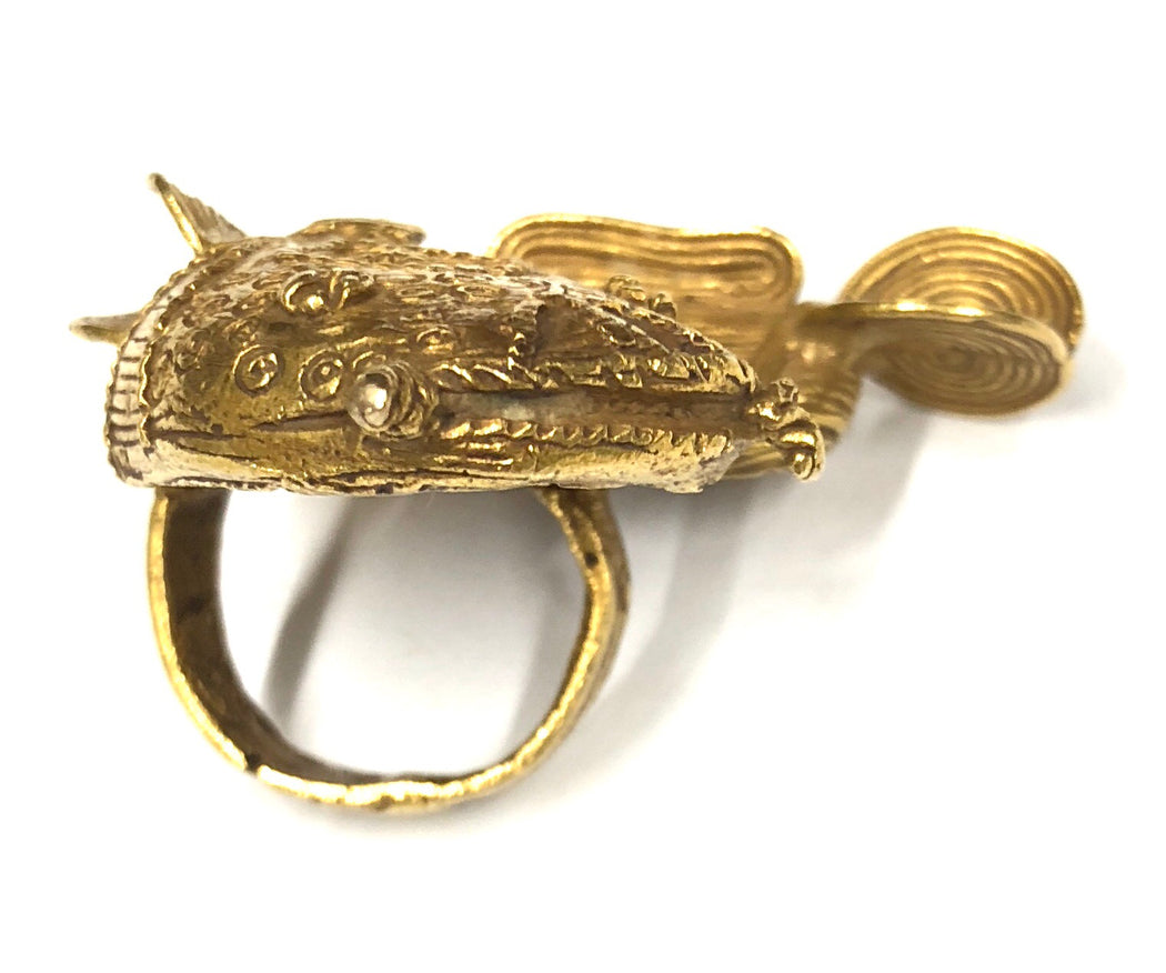 Gold Mud Fish Ring - Niger Bend