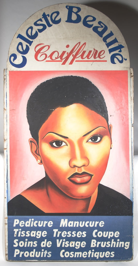 Largest 2-Sided Beauty Salon Sign – One XXL Woman’s Portrait on Each Side