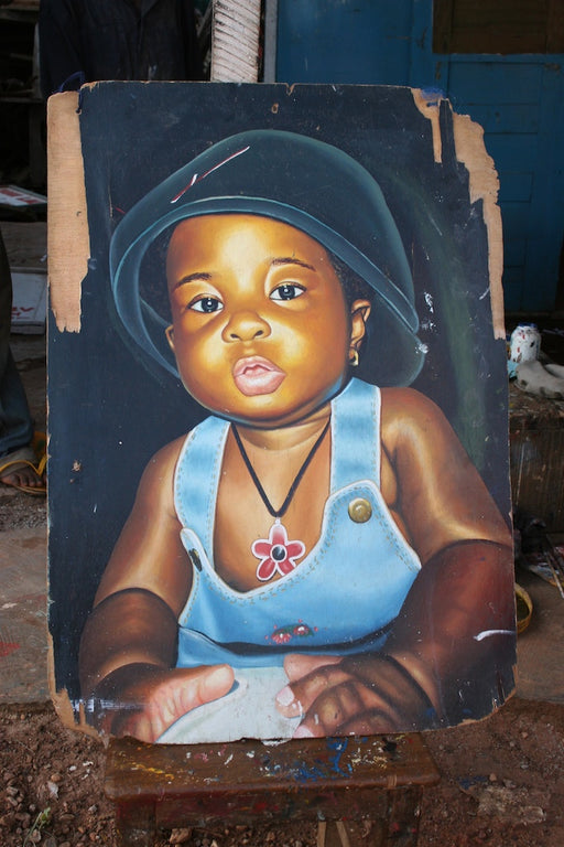 Commercial artist advertising sign