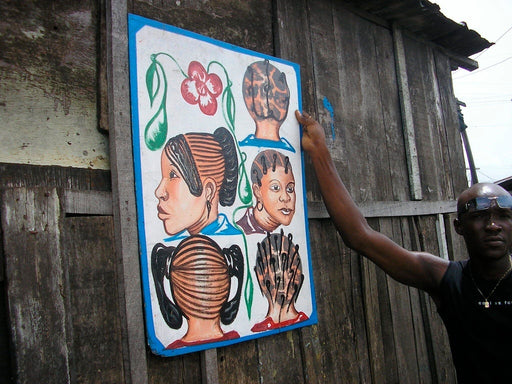 Large multiple head beauty salon sign